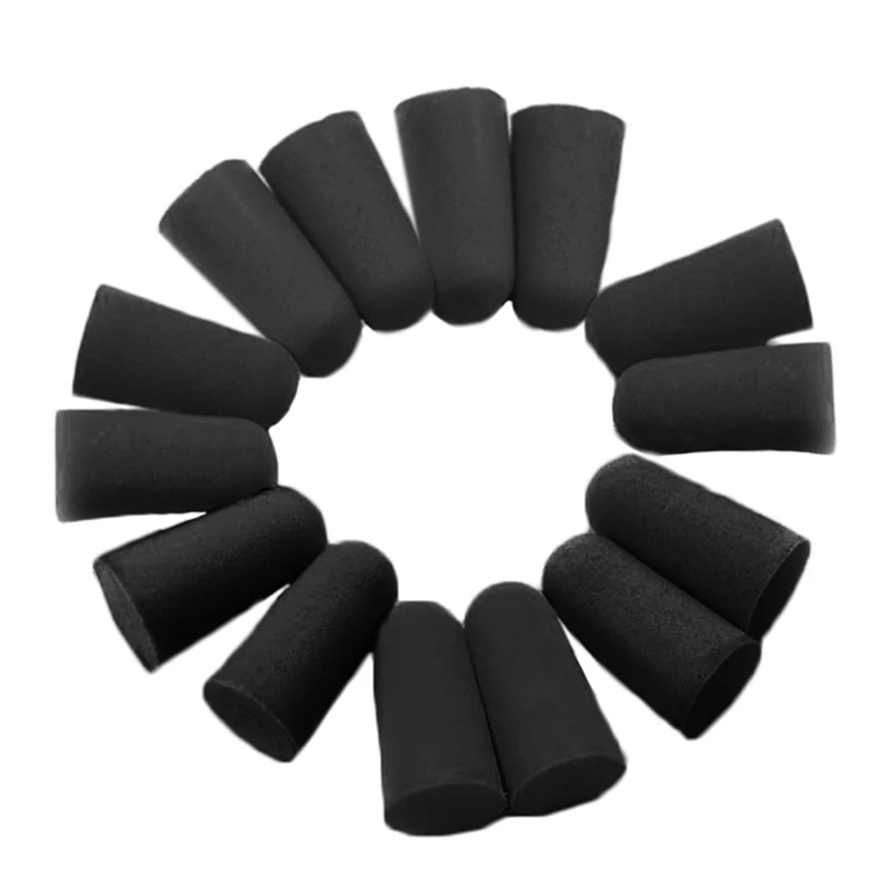 10 Pairs Black Sponge Foam Ear Plugs Anti Noise Snore Earplug Comfortable For Study Sleep