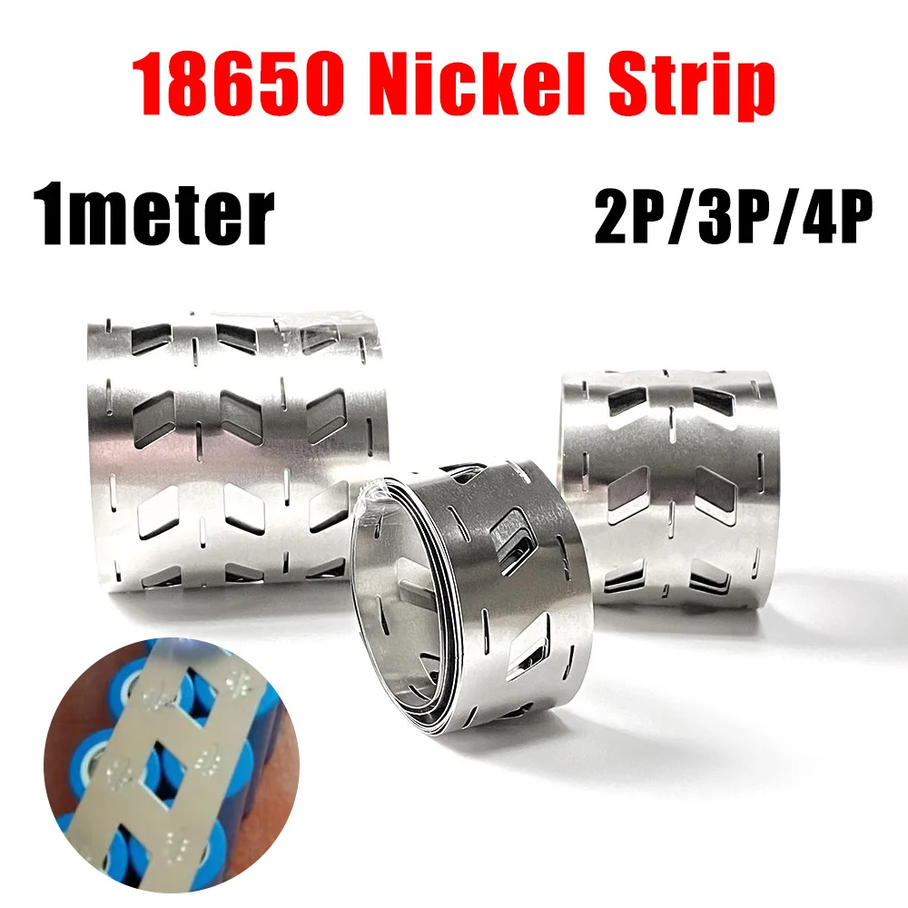 1 metr 0,15 * 18,5 * 23 mm Taśma niklowa Bateria litowa Taśmy niklowe do akumulatora 18650 2P / 3P / 4P Taśma niklowa do zgrzewania punktowego