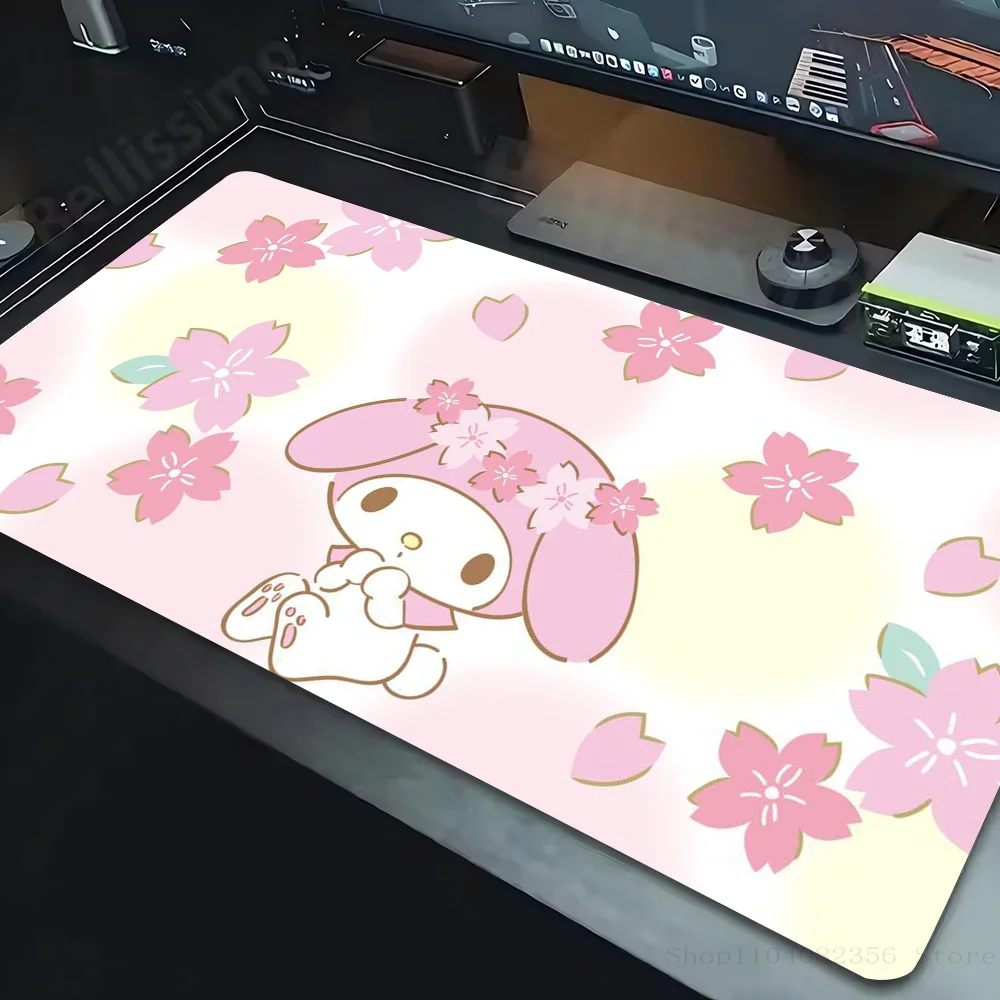 S-Sanrio My M-Melody Mousepad Non-slip Suitable For Office Computers Laptops E-sports Game Desk Mats XXL Keyboard