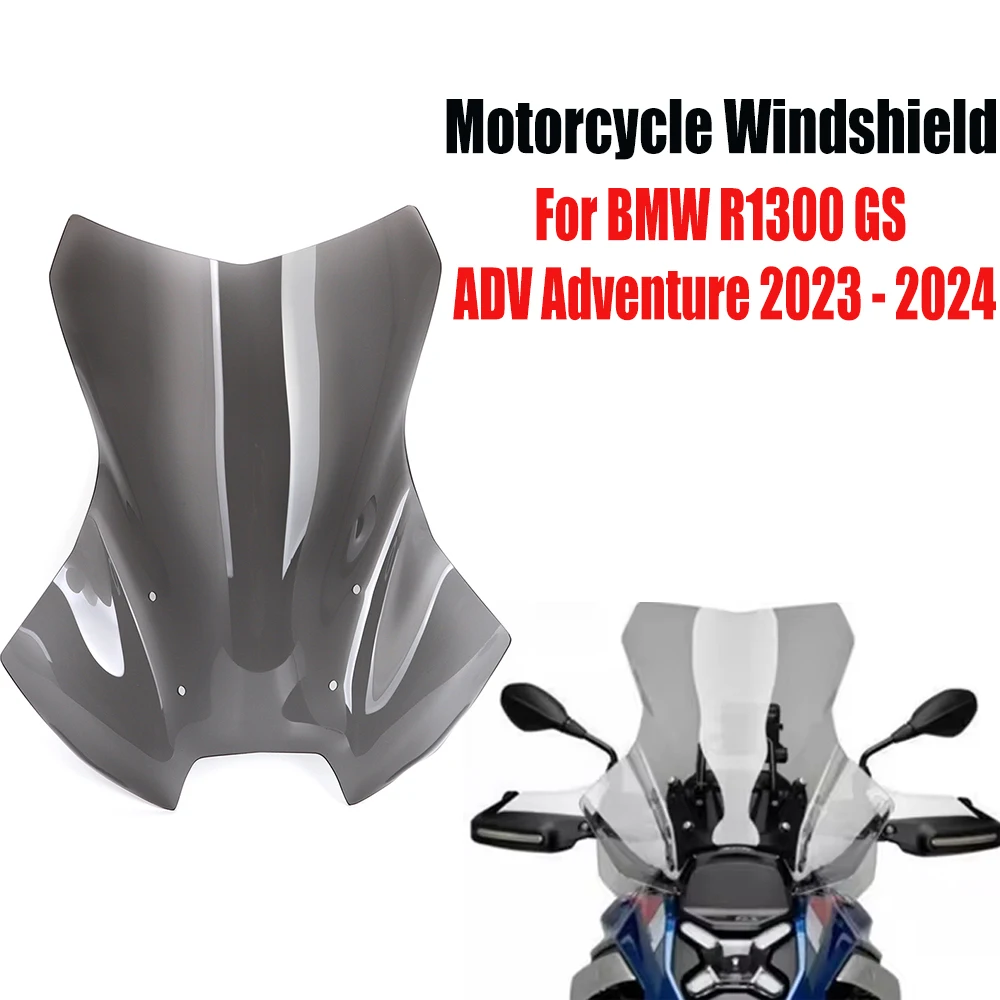 

Motorcycle Windscreen For BMW R 1300 GS R1300GS ADV Adventure 2023 2024 Adjustable Windshield Wind Shield Protector Deflector