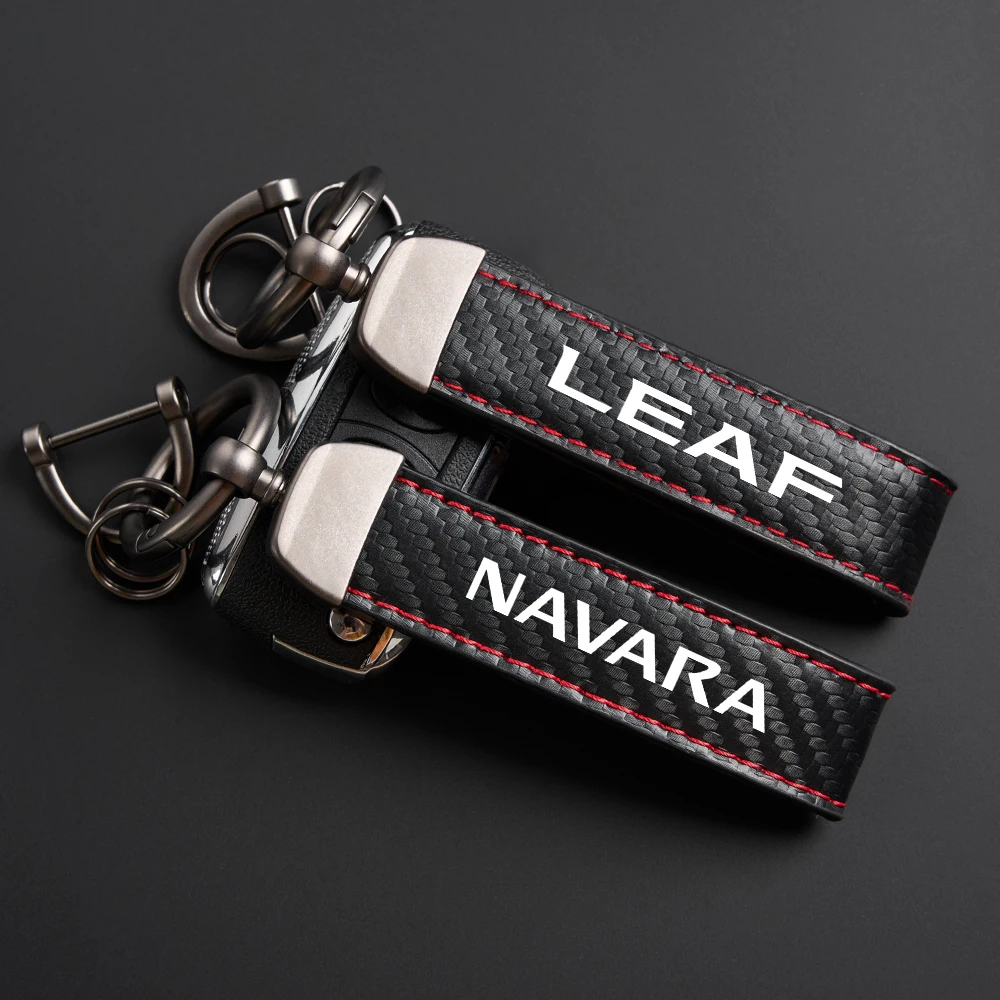 Car Keychain Accessories For Nissan Qashqai Juke Micra Leaf Pathfinder 370Z Kicks Navara Nv200 Serena 350Z Elgrand Versa Armada