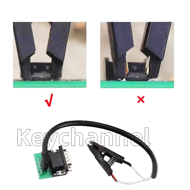 Key channel fem bdc adapter universeller sop8 clip für xhorse key tool plus vvdi prog cgdi acdp für x1 x3 x5 x6 3 series schlüssel programm