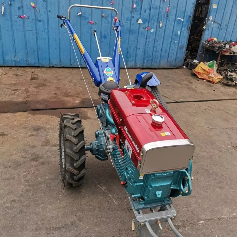 

Walking tractor agricultural small agricultural tractor with truck 2WD diesel engine 12HP gear transmission high productivity