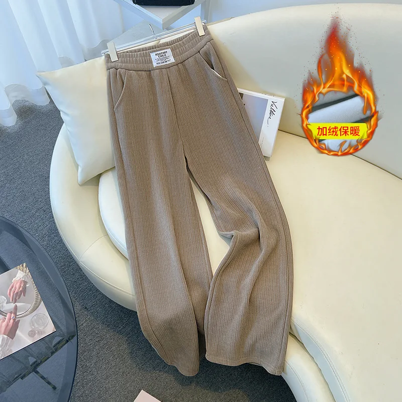 100/130/150kg big size women Casual Pants Large Size women clothing women Straight Legs show Slim Pants 6XL7XL