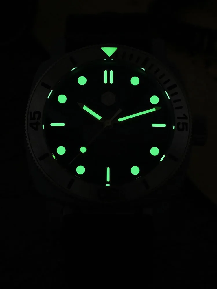 San Martin 42mm Titanium Men Diver Watch Bronze Bezel Sport Waterproof Automatic Mechanical Wristwatch Sapphire Luminous SN0125