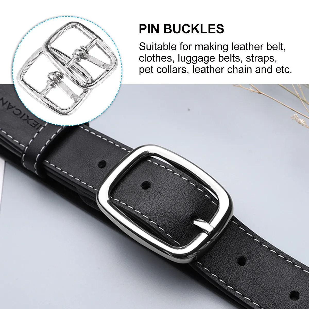 

50 шт. высококачественных роликовых пряжек из цинкового сплава, гибкие серебристые металлические пряжки-штифты для ремней багажных сумок, фурнитура для рукоделия