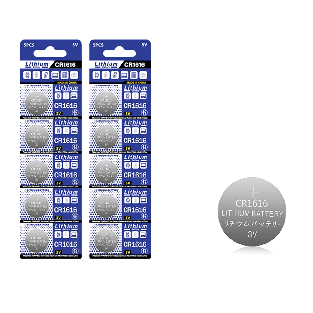 

CR1616 3V Lithium Button Battery DL1616 BR1616 ECR1616 5021LC L11 L28 LM1616 CR 1616 Coin Cell Watch Batteries