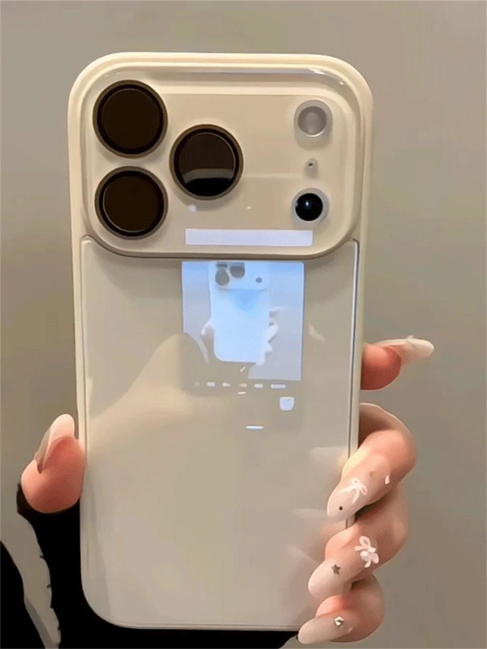 Luxuriöse Kamera-Schutzhülle aus gehärtetem Glas in Bonbonfarben für iPhone 15 16 17 18 Pro Max, stoßfest, weicher Rahmen, glatte harte Abdeckung – Detail 9