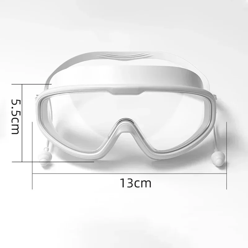 نظارات سباحة للأطفال، عدسة زجاجية كبيرة للأطفال الأولاد والبنات، نظارات كبيرة بيرينانغ لابانا جانتان ماتا كبيرة، زجاج سباحة كاناك #6