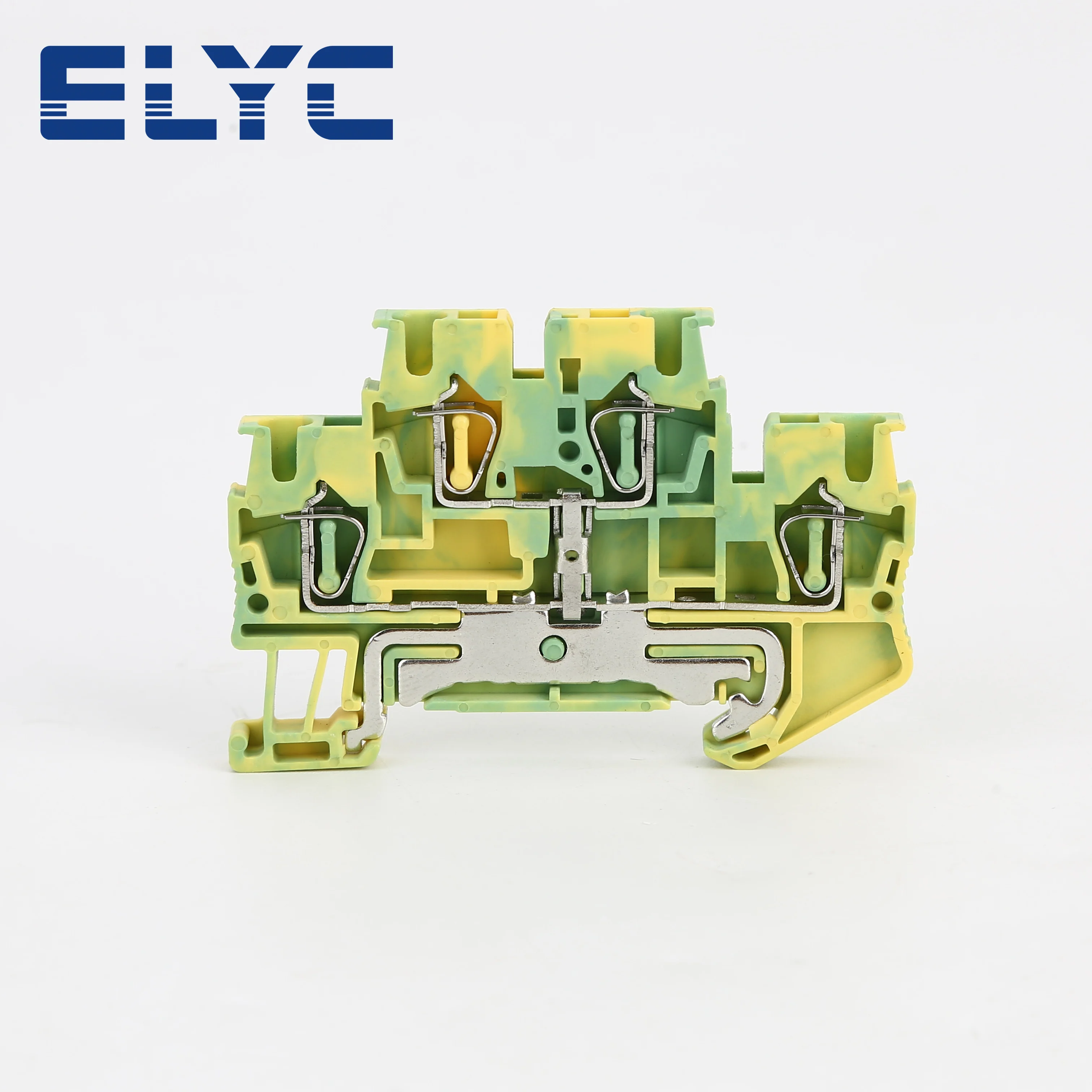 

50Pcs STTB2.5-PE Ground Wire Connector Spring-cage 2 Level Earth Protect Plug Electrical STTB 2.5 PE Din Rail Terminal Block