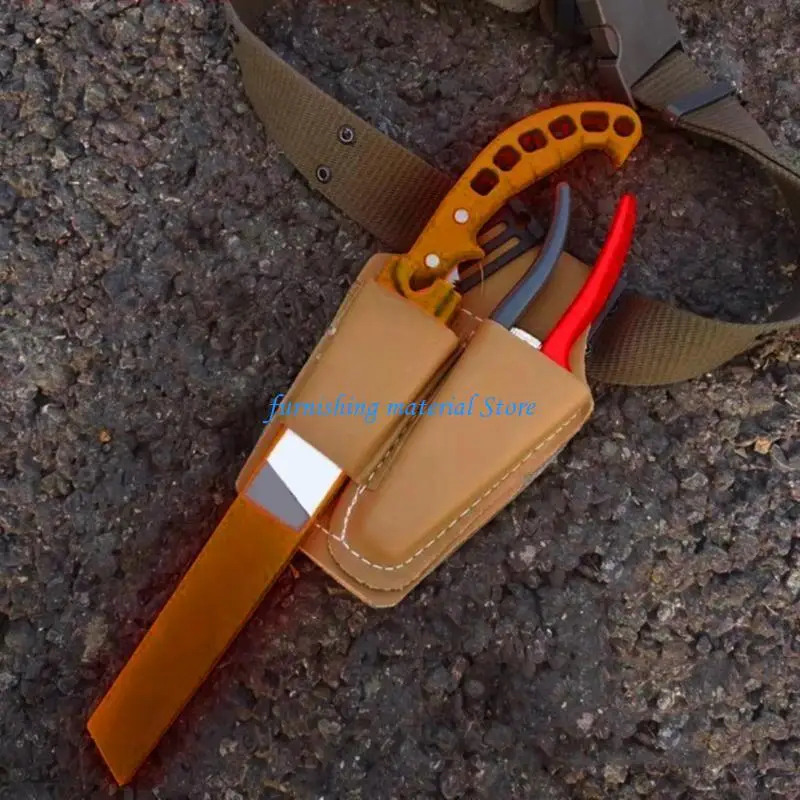 Y5GD Scissors Sheath Safety PU Leather Scissors Cover Protector Colorful Pruning