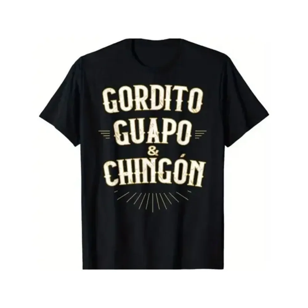 [100% Cotton] Summer T Shirts Chubby, Handsome And Awesome - Funny Mexican T-Shirt T-Shirt For Men And Women