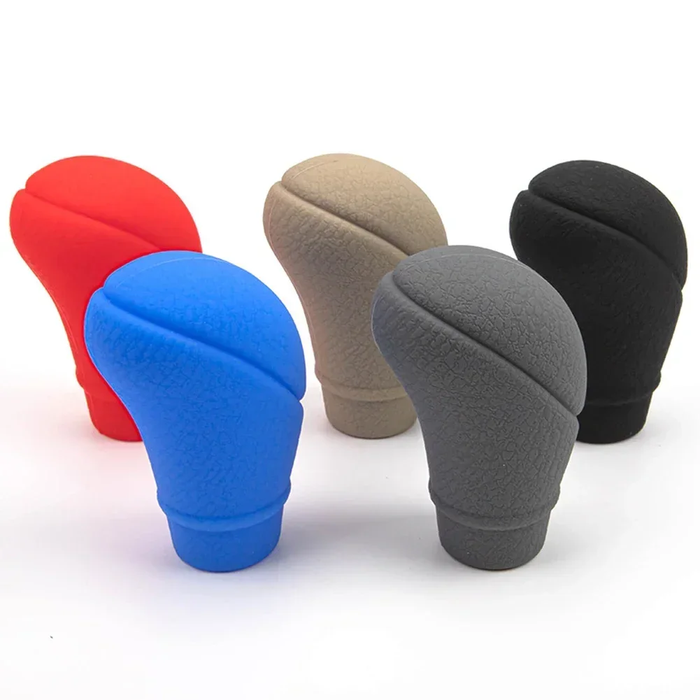 Universal Silicone AT Car Case Gear Head Non-slip Shift Knob Grips Cover Shift Lever Decoration Cover Car Interior Accessories