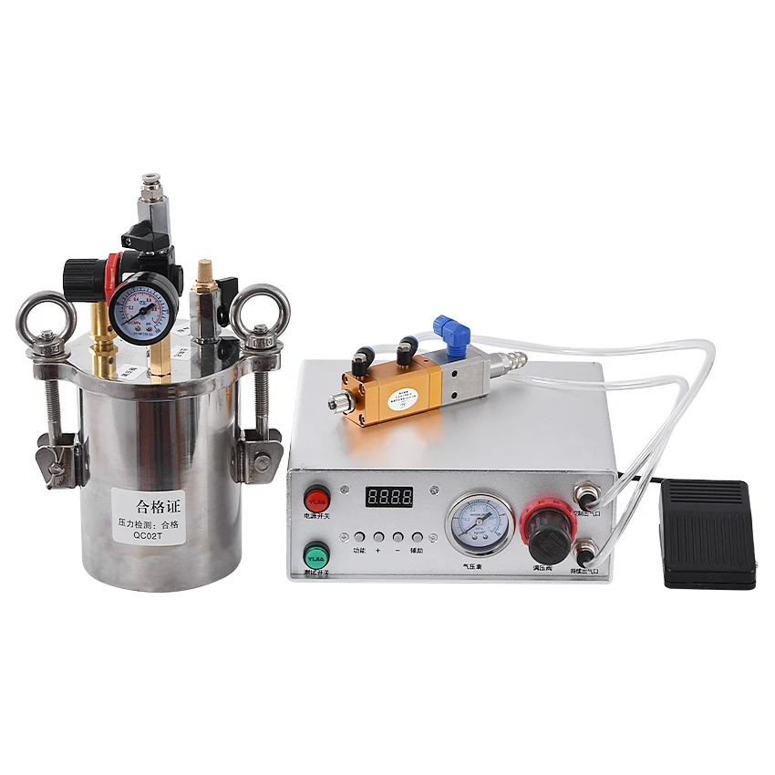 

MY-9000 Automatic Dispensing Machine Glue Dispenser Silicone Valve Kit Quantitative Suck Back Glue Dispenser 1L Pressure Bucke