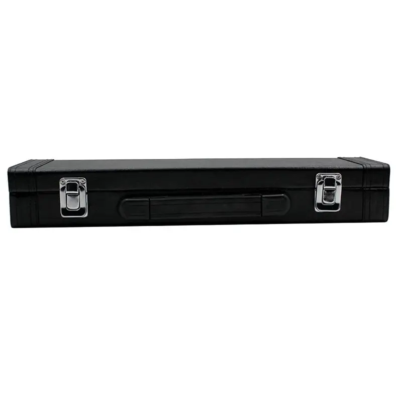 [828 Sale] 16 Holes Flute Case Portable Flute Storage Box Leather Handbag Tube Musical Instrument Case