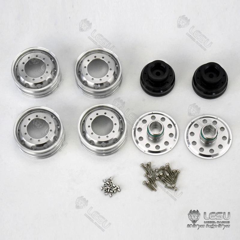 

1/14 LESU RC Metal Front Hub Rear Axle Hubs for DIY Tamiyay Tractor Truck Dumper Car Parts Toys for Adults