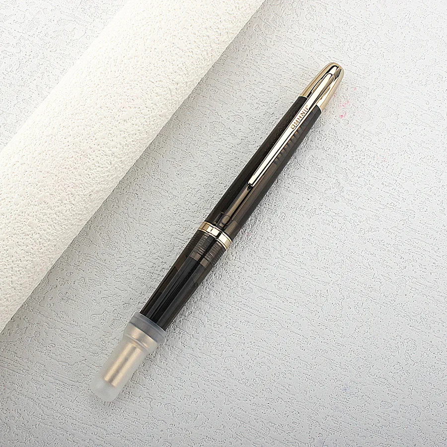 Jinhao 20-Press einziehbarer Füllfederhalter mit EF/F-Feder und Konverter, Kunstharz-Schreib-Geschenkstift – Detail 4
