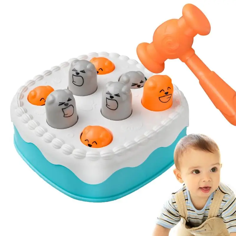 Whack Game Mole Cake Shape Wack Mole Interactive Hammer Games Early Learning And Interactive Play For Kids Toddler Pounding