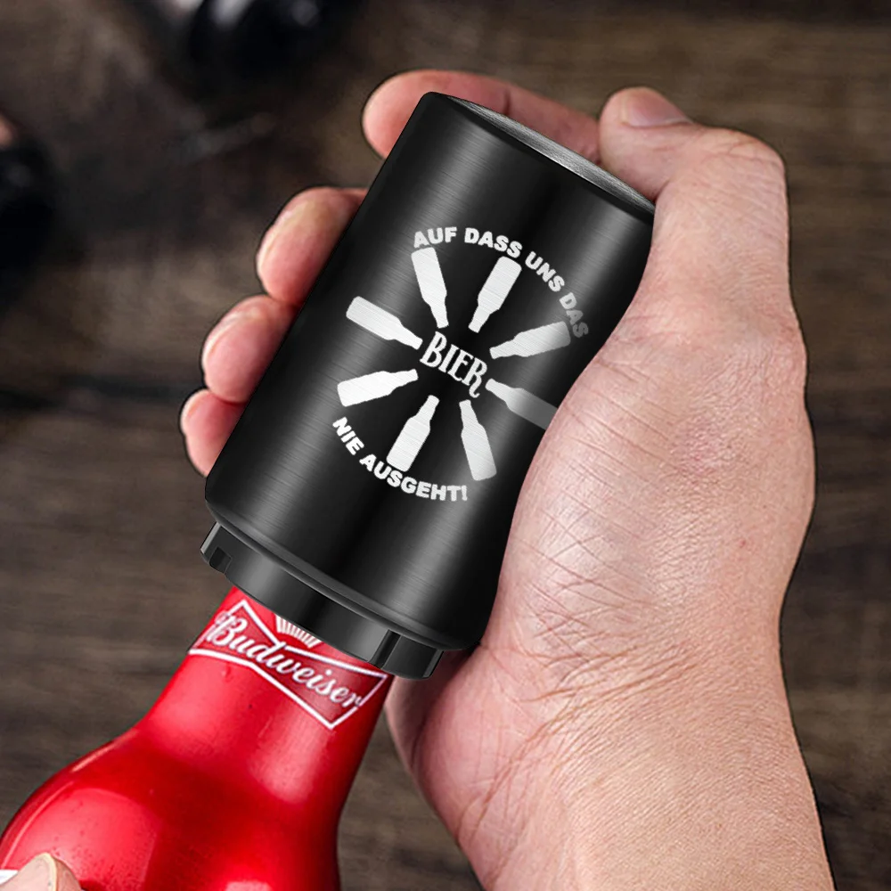 

Automatic Beer Bottle Opener Stainless Steel Beer Opener Portable Push Down Wine Beer Cap Opener Kitchen Gadgets Party Gift