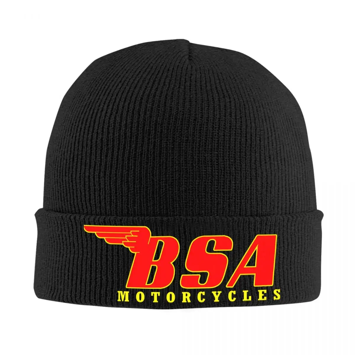 BSA Skullies Beanies Caps, BSA Hurcycles, Thin Hat, Bonnet Hip Hop Hats, Ski Cap for Men and Women, Autumn Spring