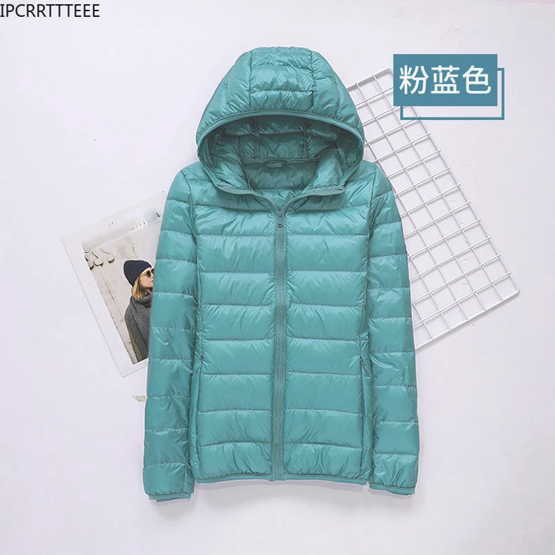 2023 New Slim Female Puffer Jacket Portable Windproof Down Coat Ultra Light Duck Down Jacket Women Spring Autumn Jacket