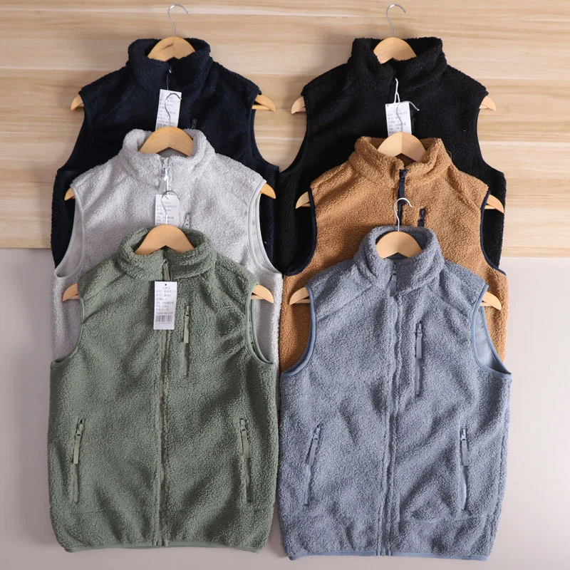 

Удобный теплый бархатный жилет с воротником-стойкой в стиле ретро, осень-зима Faion Ci Sle, застежка-молния...