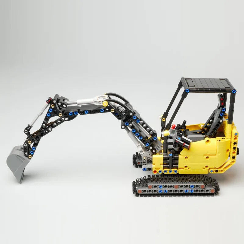 MOC-135577 Large Scale Compact Excavator Building Blocks 571PCS Engineering Crawler Digger Bricks Kids DIY Toy