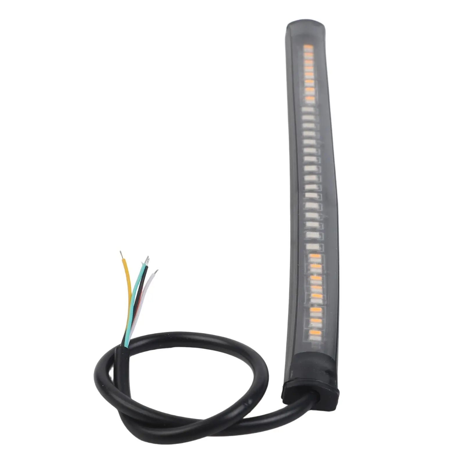 Motorcycle Flexible LED Light 48 LED Stop Signal Light Bar Strip Tail Turn Signal Tail Rear Brake Stop Bulb Lamp Brake Light
