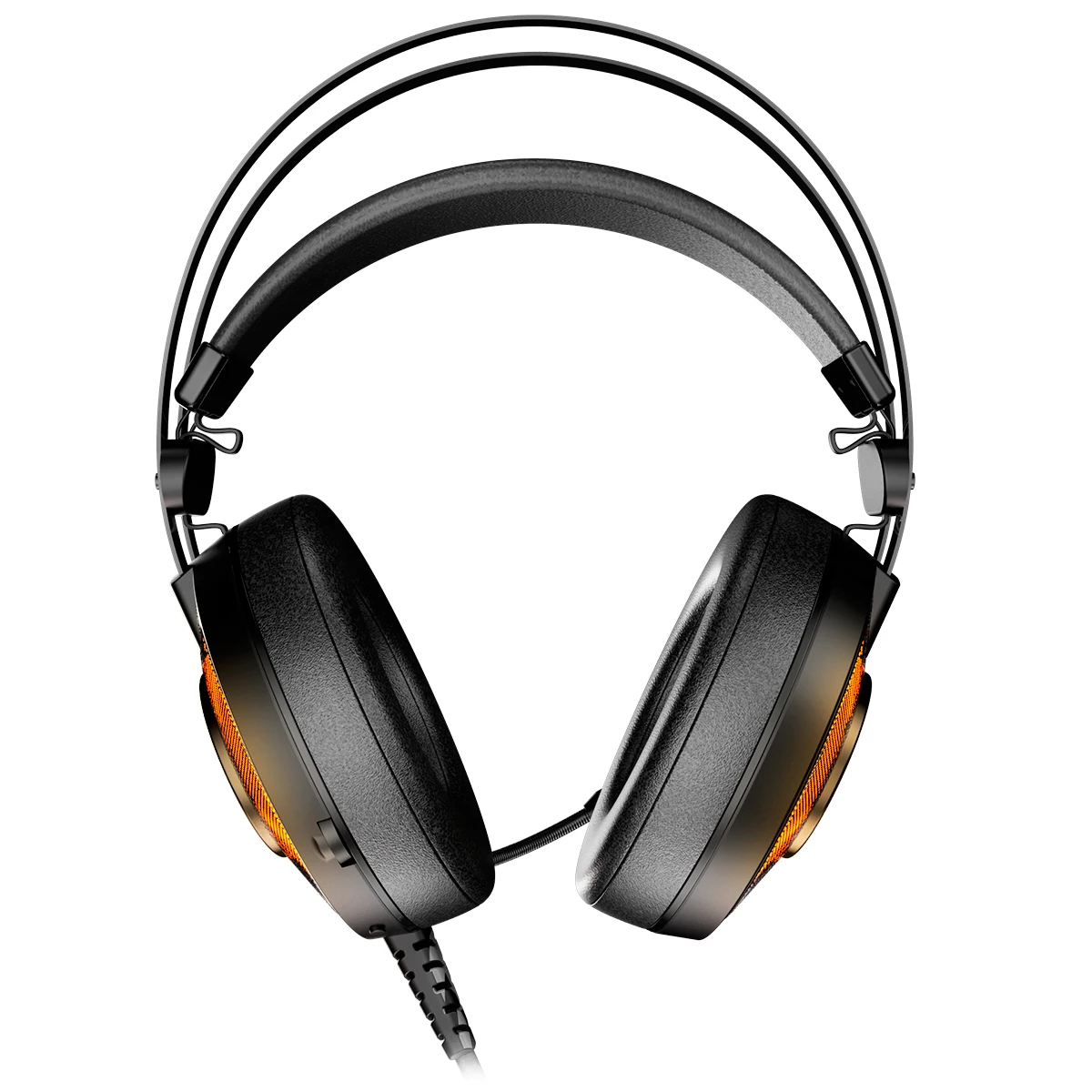 KROM KAYLE-cuffie da gioco con microfono, RGB flow 7 colori, audio virtuale 7.1, altoparlanti da 50mm, USB,PS4, PS5 e PC, nero