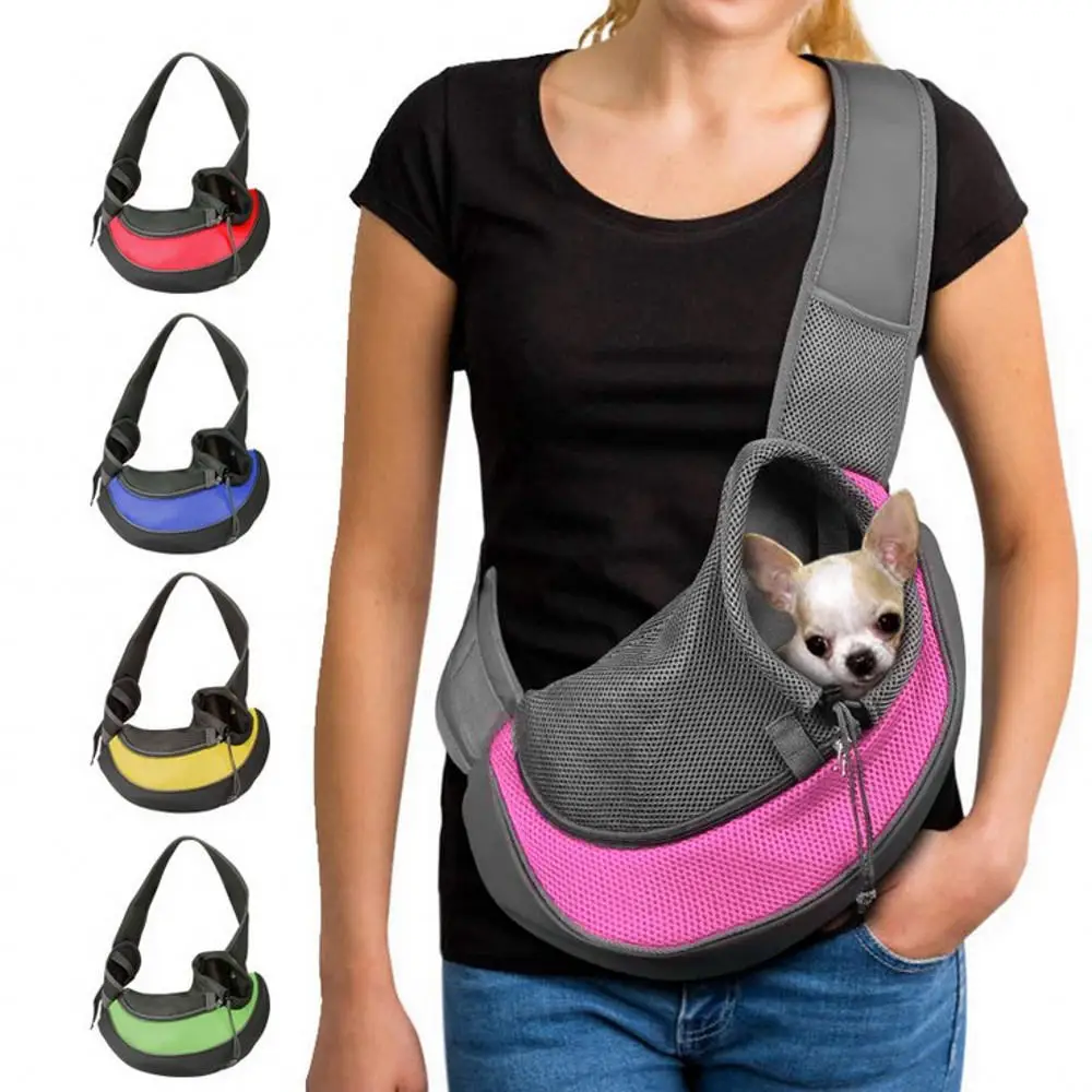 

Wholesale or Custom Comfort Pet Dog Carrier Outdoor Travel Handbag Pouch Mesh Oxford Single Shoulder Bag