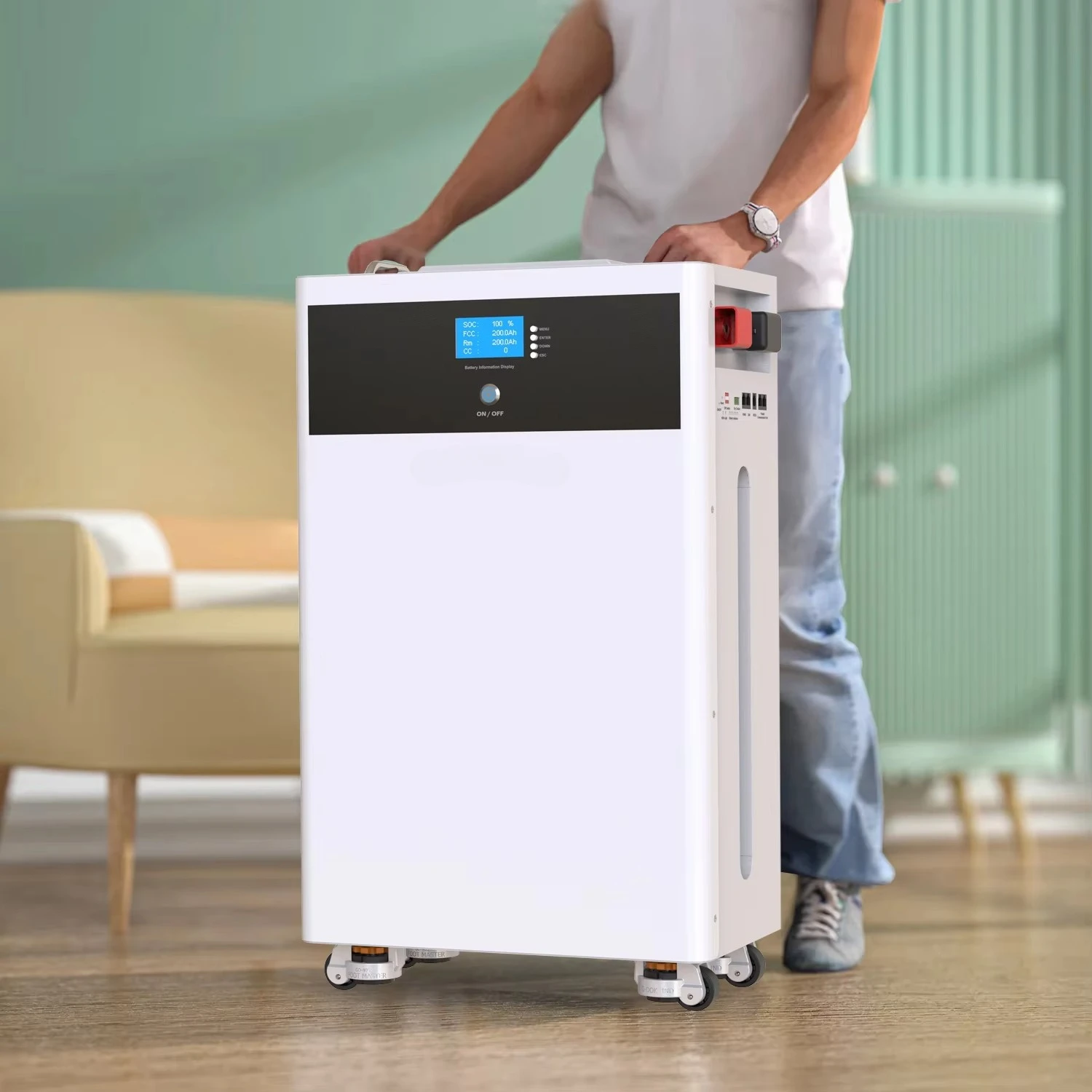 

Solar Home Energy Storage Battery 10KWH 15KWH 51.2V Lithium Ion LiFePO4 Battery 48V 200AH 300AH Recharebale Deep Cycle 20 Years
