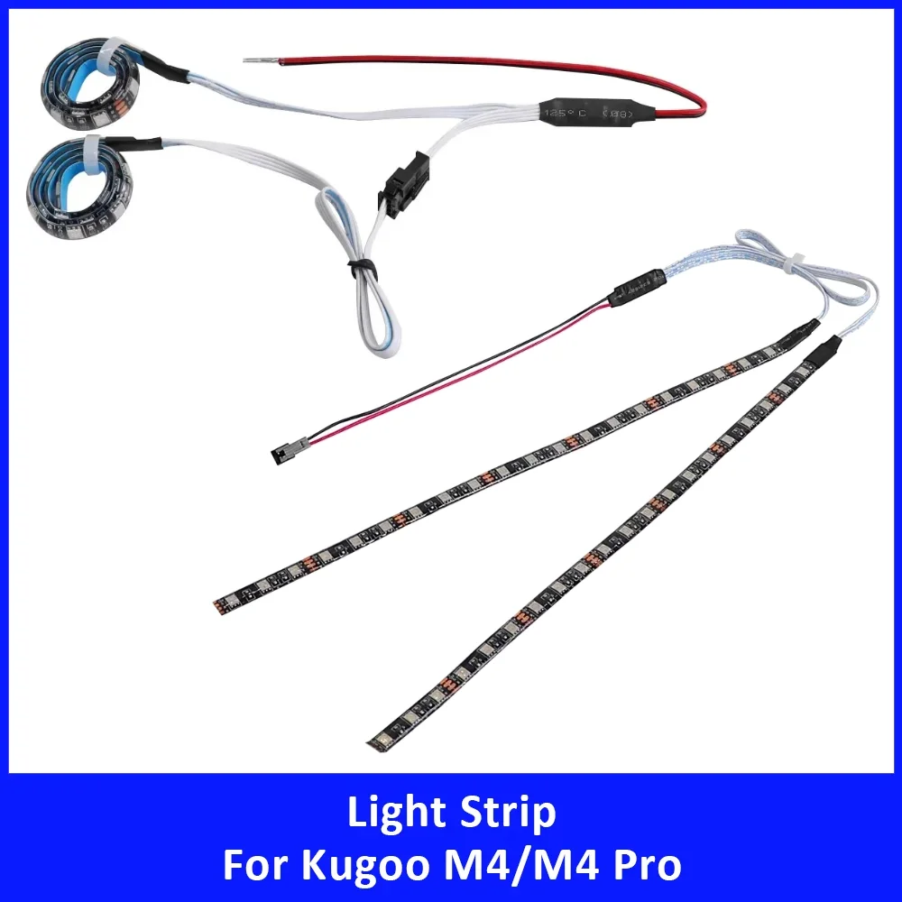 

Waterproof LED Light Strip Flashlight Bar for Kugoo M4 M4 Pro Electric Scooter Night Safety Warning Light Accessories Parts