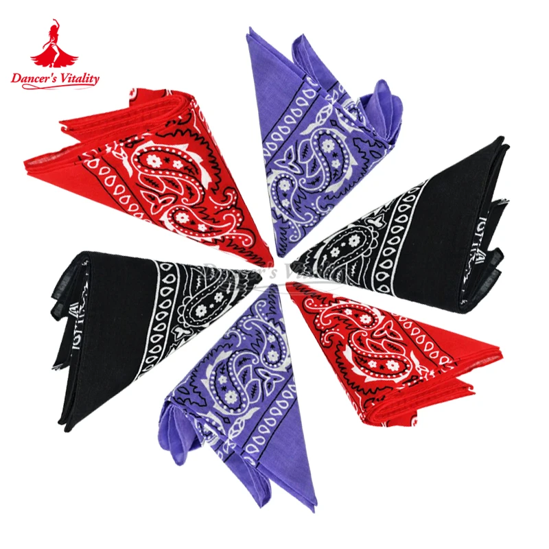 

Подростковый костюм для соревнований и выступлений на уличных танцах, одинаковый квадратный шарф, жизненная танцовщица, одежда в стиле хип-хоп, головные уборы