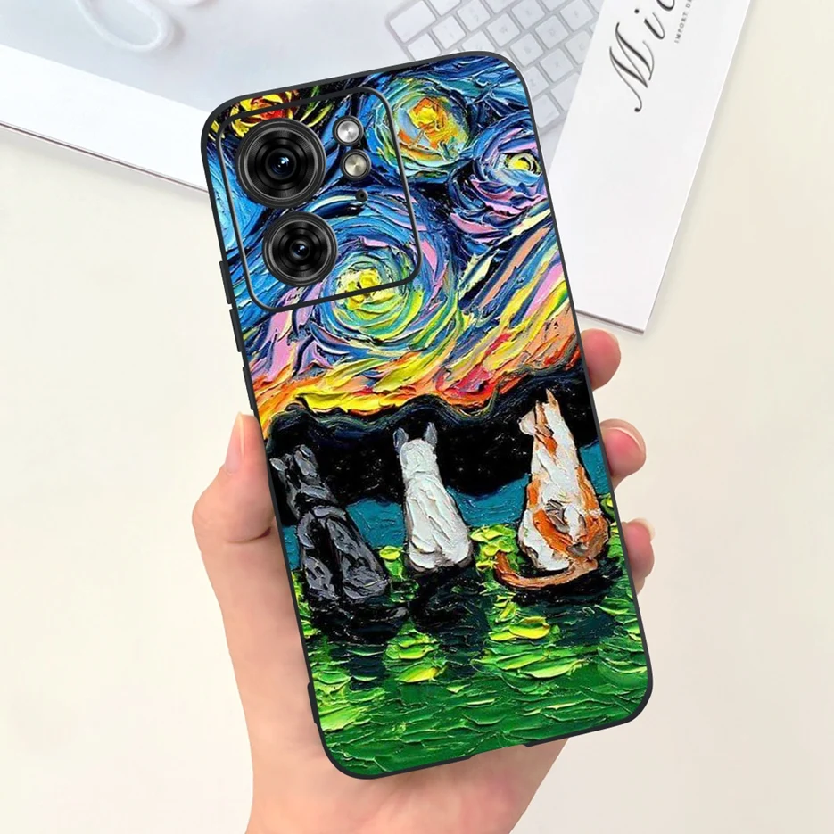 For Motorola Edge 40 Case XT2303-2 New Fashion Cartoon Cover Soft Silicone Phone Case For Motorola Edge 40 Neo Edge40 Back Cover