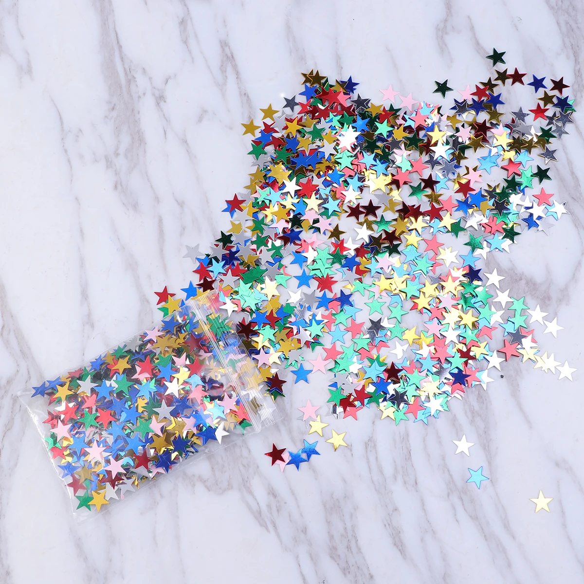 

5000pcs Pentagram Confetti Colorful Star Decor Wedding Party Creative Shining Plastic Scatter Balloon Festival Decoration