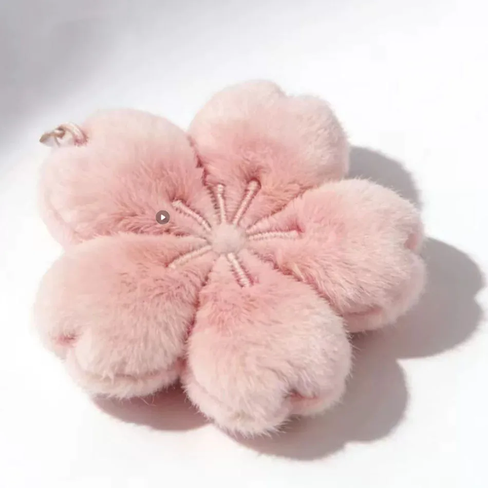 

2026 New Sakura Series Healing Plush Doll Pendant Keychain Cute Girl Gift for Girlfriend Bag Decoration
