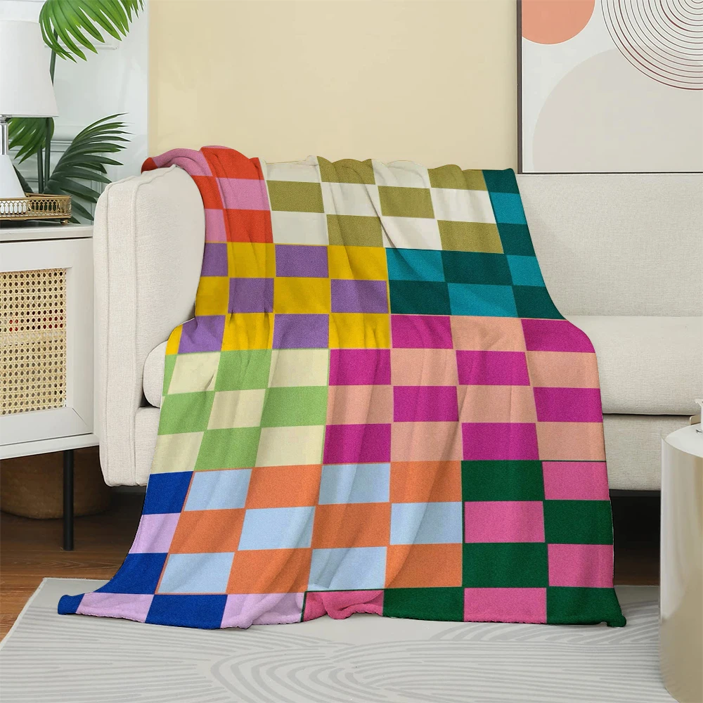 Quality Home Textiles - Динамичный мозаичный узор с цветными блоками.