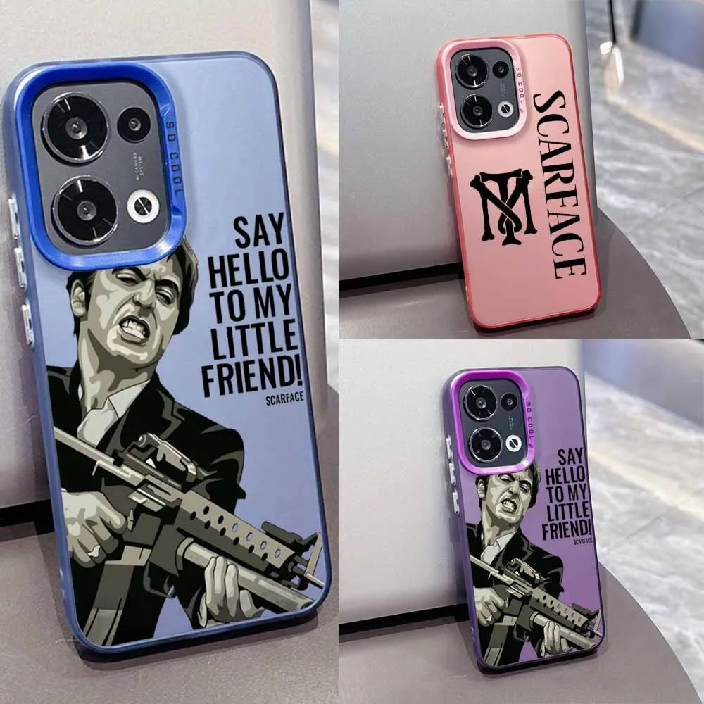 

Movie Scarface Cover For OPPO Reno 14 13F 13 12F 12 11F 11 10 8T 8Z 7Z 7 6 Pro Plus Lite Colorful Phone Case