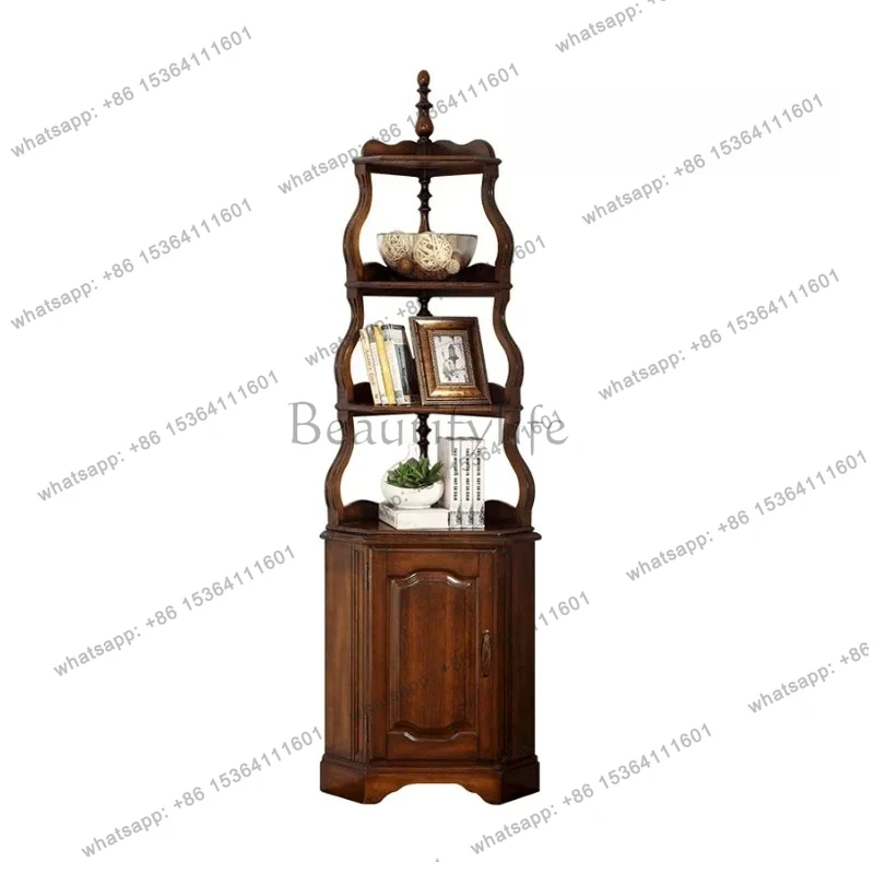 

triangular cabinet living room small apartment corner cabinet simple European corner cabinet multi-layer rack corner