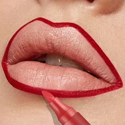 Lip Liner Pen Waterproof Matte Outline Lip Shape Liquid Lipstick Pencil Long Lasting Non-fading Color Lip Liner Contour Makeup