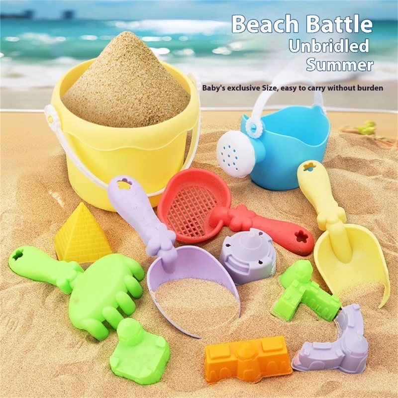 Jouet jeu sable plage en plastique avec pection seau à pellet sable