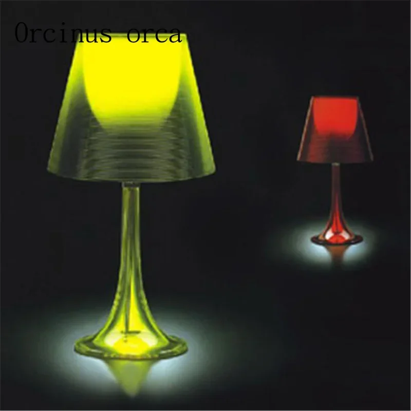 Simple modern acrylic color lamp room became fashionable bedroom bedside lamp