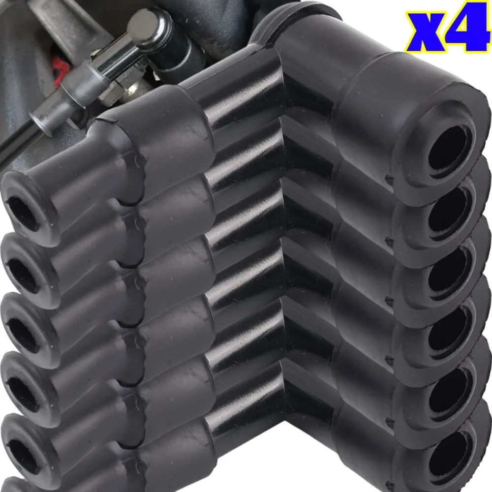 High Performance Motorcycle Spark Plug Cap Rubber Insulation Boot Ignition Coil Cover Copper Core Anti Leakage Universal Mod Kit