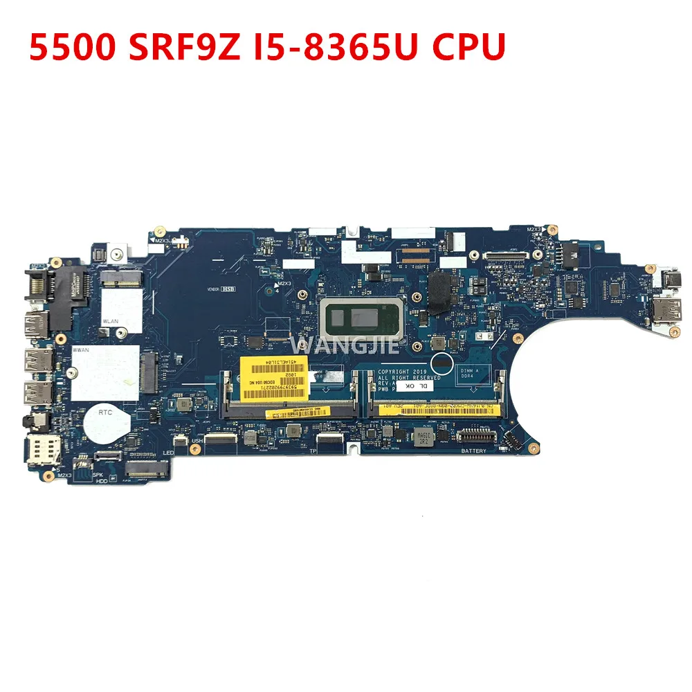 para dell latitude 5500 laptop motherboard com srf9z i58365u cpu edc50 la g901p cn0j16nw 0j16nw j16nw mainboard 100 trabalhando 01