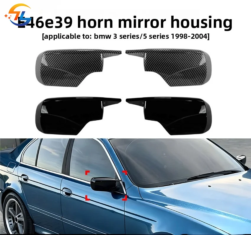 For BMW 3 Series E46 5Series E39 1998 1999 2000 2001 2002 2003 2004 2005 Rearview Mirror Shell Exterior Modification Accessories