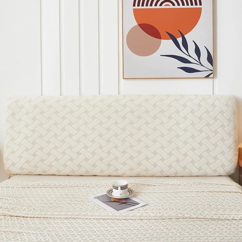 

All Inclusive Bedhead Dust Cover Anti-Collision Solid Color Headboard Covers Thicken Elastic Bed Backrest Cover Home Decor