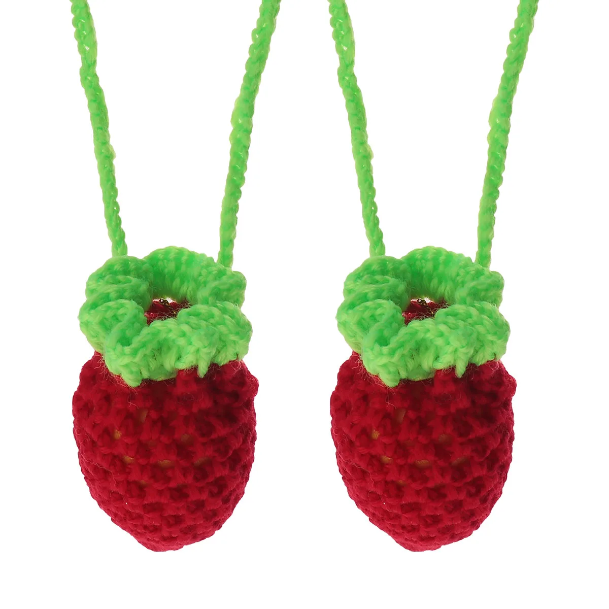 

2Pcs Festive Handcrafted Knitted Egg Bags Perfect for Summer Dragon Boat Festival and Celebrations Gift Packaging