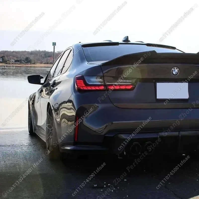 For Bmw 3 Series G20 320i 330d 330e 330i M340i M 340d G80 M3 2019-2023 PSM Style Rear Roof Lip Spoiler Wing ABS Car Accessories view 5