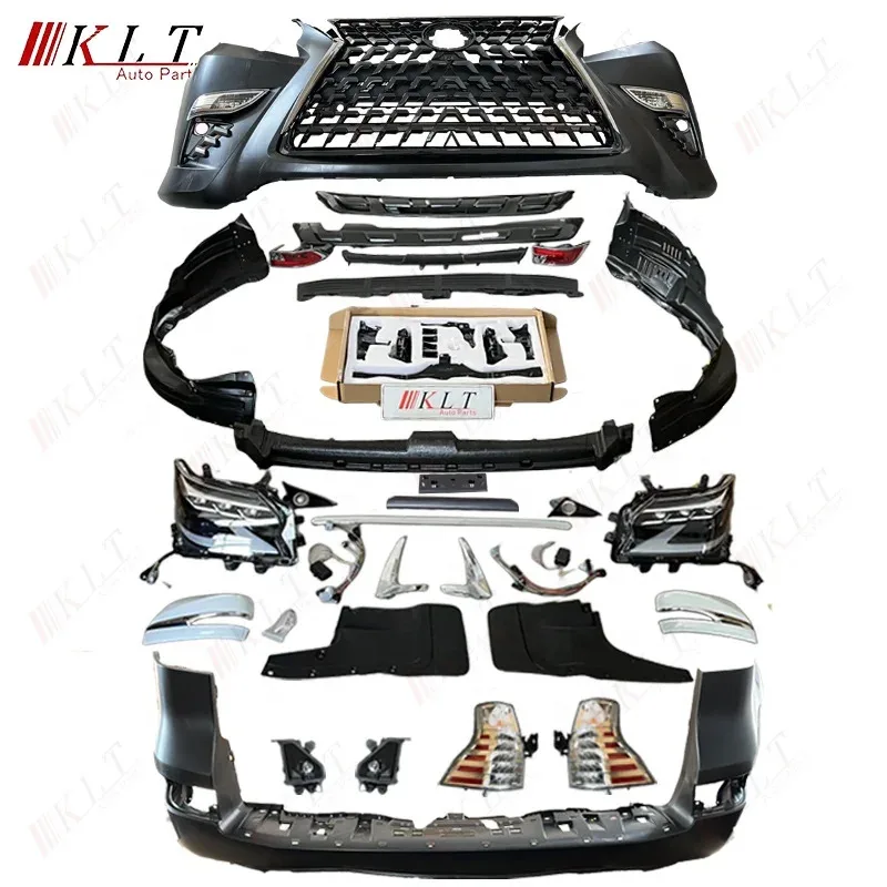

High qualityKLT Hot Sale Body Kits for GX460 2010-2019 Front Bumper Head Light Grille Upgrade 2023 Bodykit