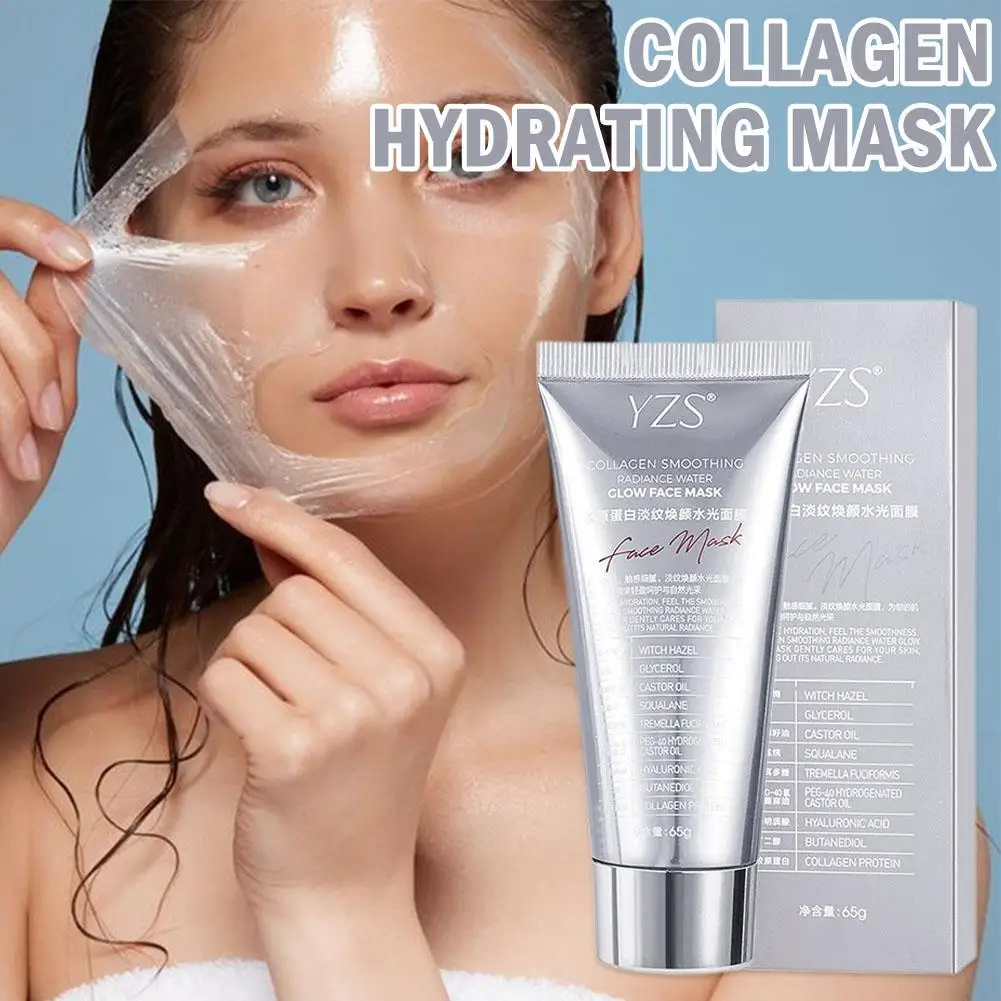 Collagen Night Mask Brightening Wrapping Mask Deep Moisturizing For Glow Smoothing Skin Care Hyaluronic acid Face Mask